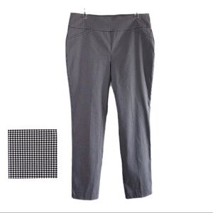 Charter Club Cambridge Slim Gingham Plaid  Pull-On Stretch Pants